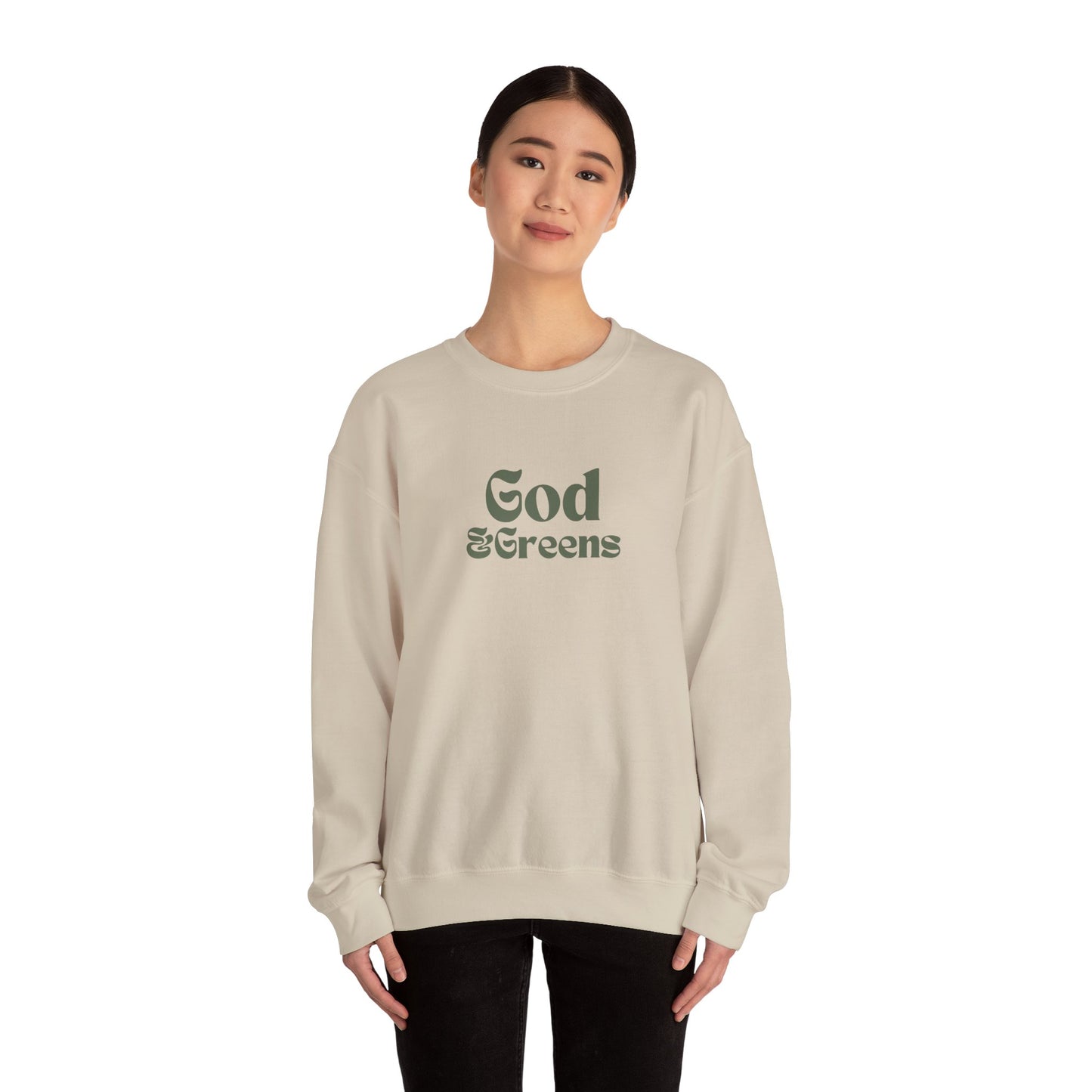 God & Greens Crewneck Sweatshirt