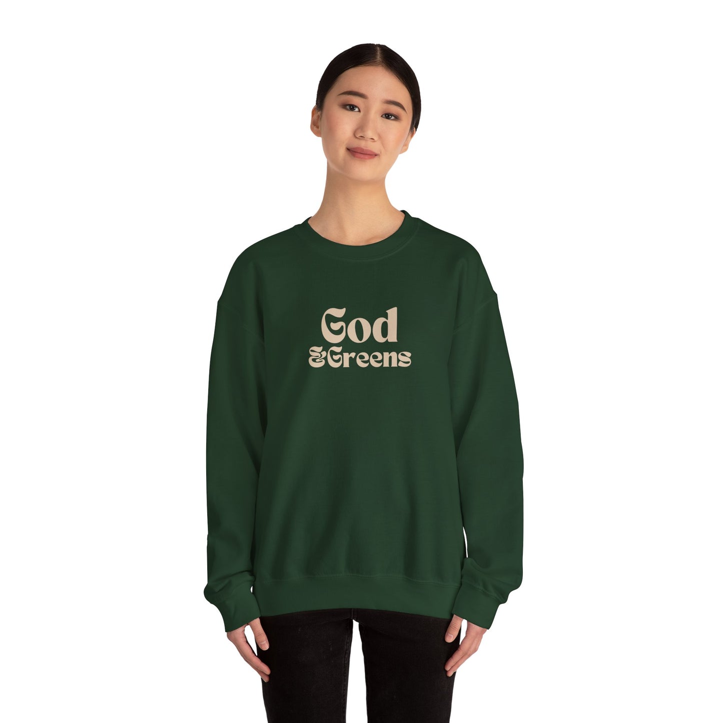 God & Greens Crewneck Sweatshirt