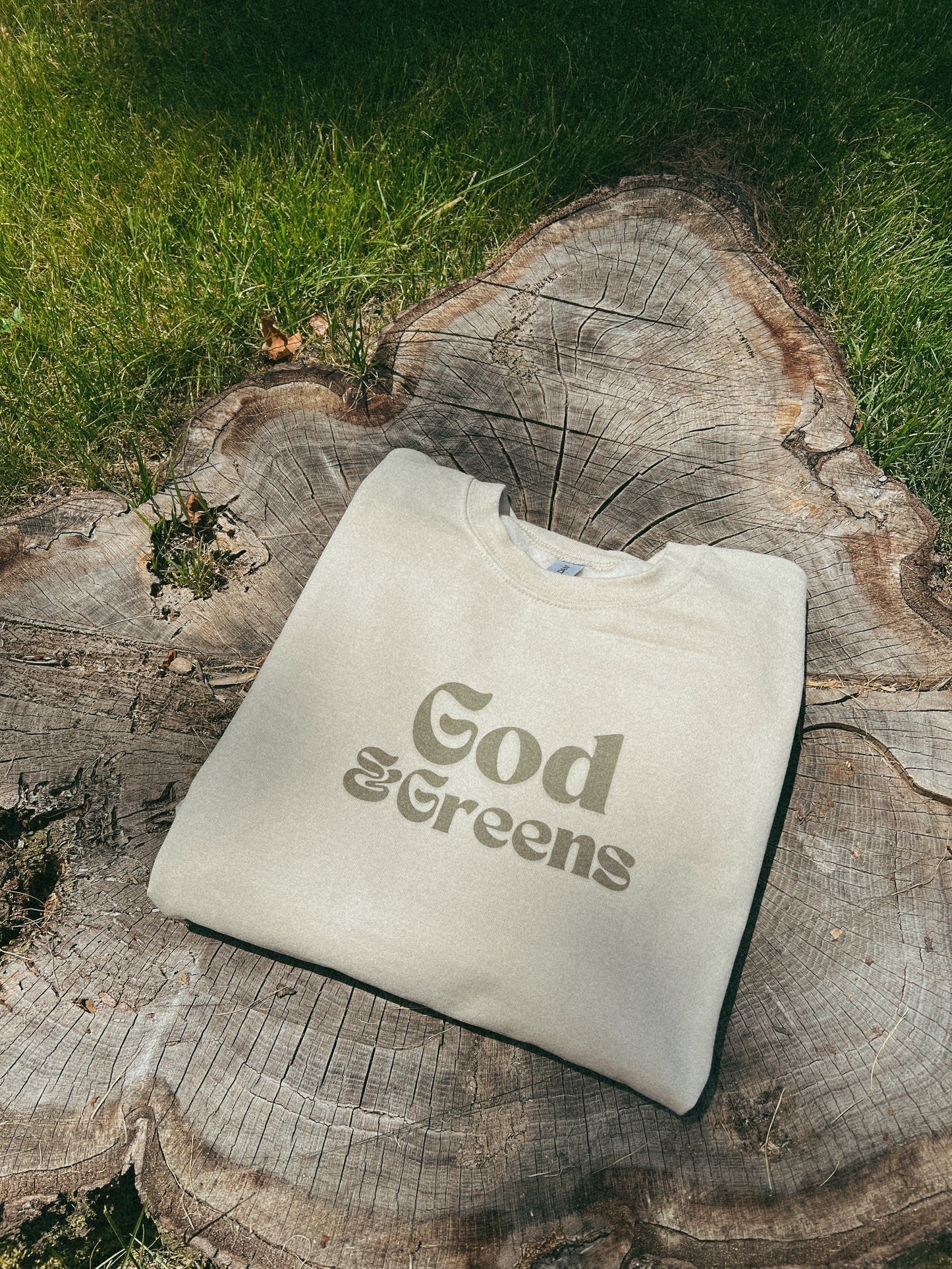 God & Greens Crewneck Sweatshirt