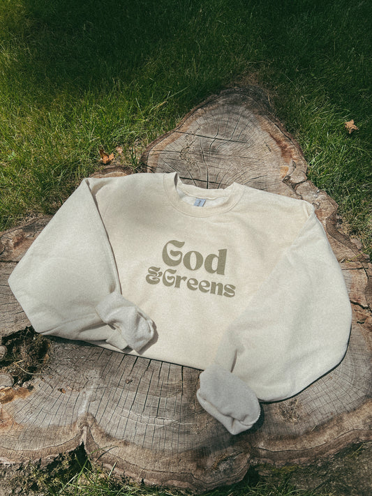 God & Greens Crewneck Sweatshirt